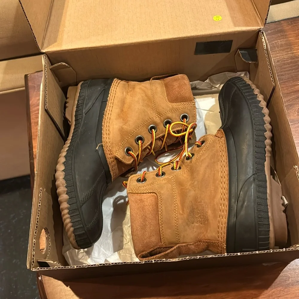 SOREL Youth Cheyanne II LTR Elk Black Waterproof Lace Up Boots 5 Box EXCELLENT